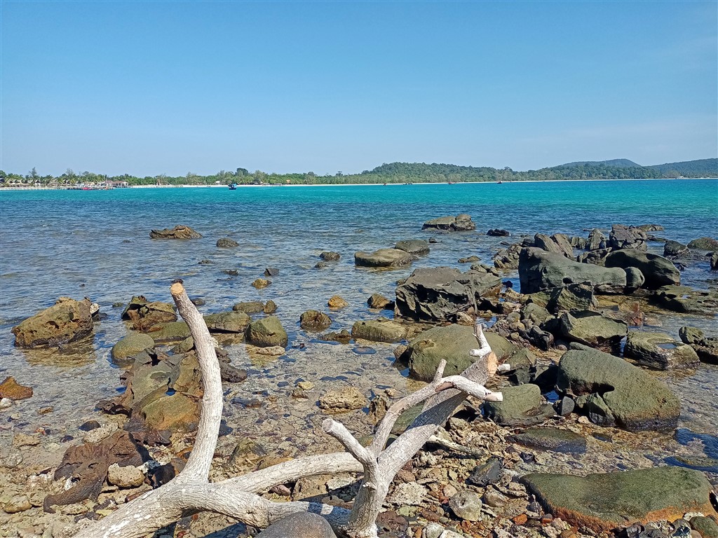 Остров Koh Rong 02 января 2026 gold beach камни ветка