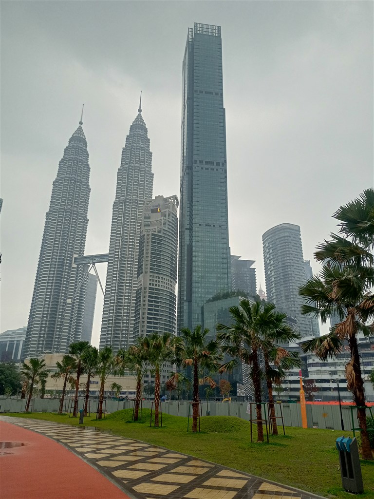 Petronas Twin Towers со стороны - Куала-Лумпур 15 февраля 2025